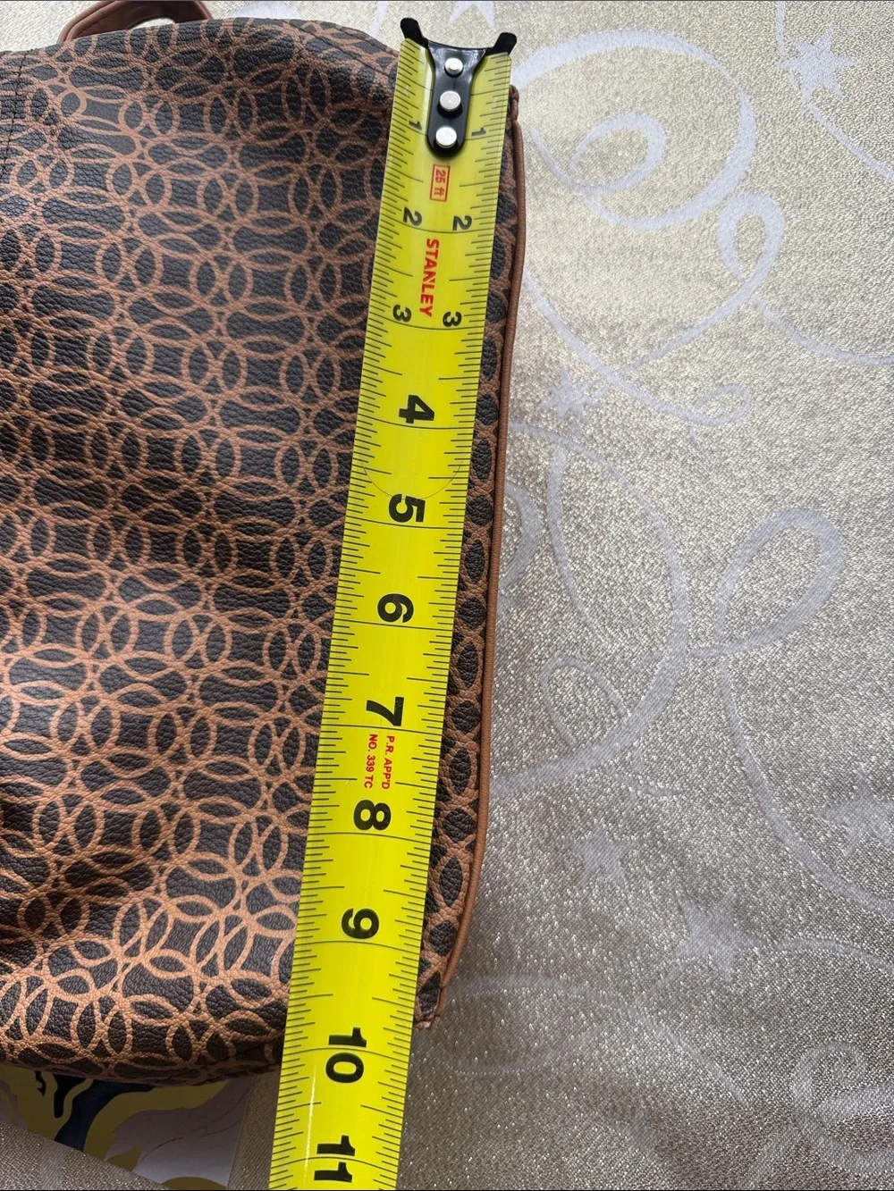 Stylish Brown Patterned Women’s Backpack